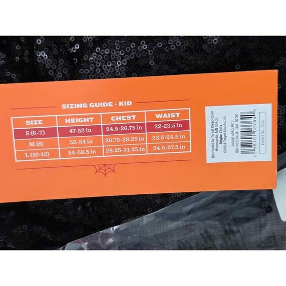 Halloween costume/ Shimmering Black Sequin Pop Star Size M - Picture 6 of 6